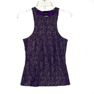 Shop 26 Lace Tank Top Purple Medium